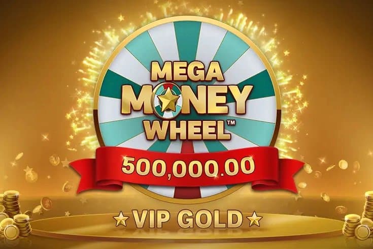 Mega Money Wheel VIP Gold slot game by Buck Stakes Entertainment