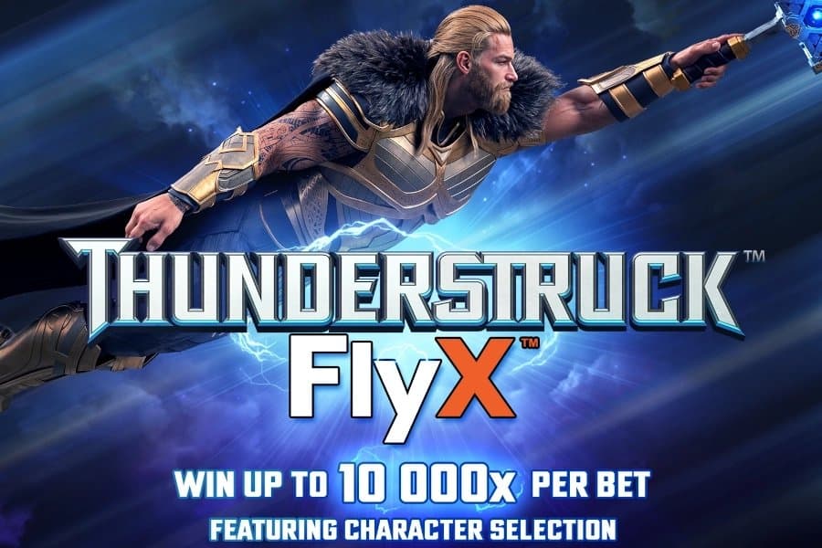 Thunderstruck FlyX slot game by Buck Stakes Entertainment