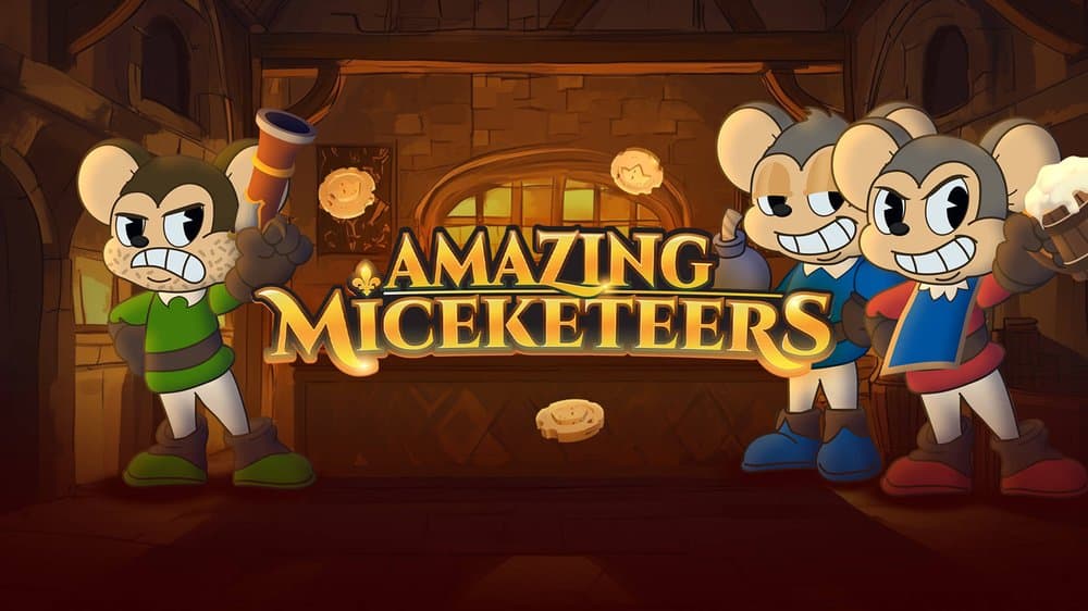 Amazing Miceketeers slot game by Bullshark Games