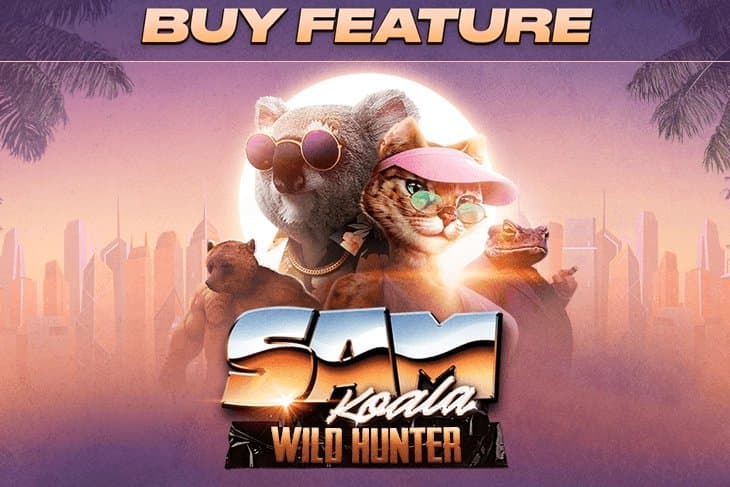Koala Sam: Wild Hunter slot game by Chilli Games