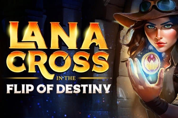 Lana Cross in the Flip of Destiny slot game by Darwin Gaming