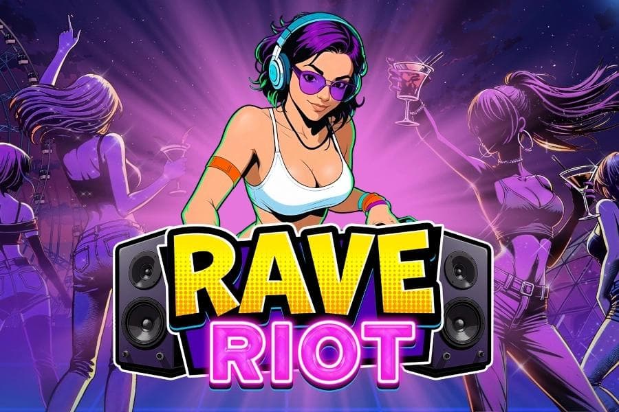 Rave Riot slot game by Degen Studios