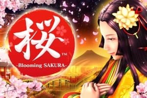 Blooming Sakura slot game by Eibic