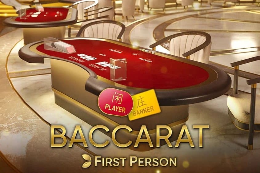 First Person Baccarat slot game by Evolution