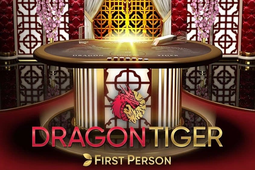 First Person Dragon Tiger slot game by Evolution