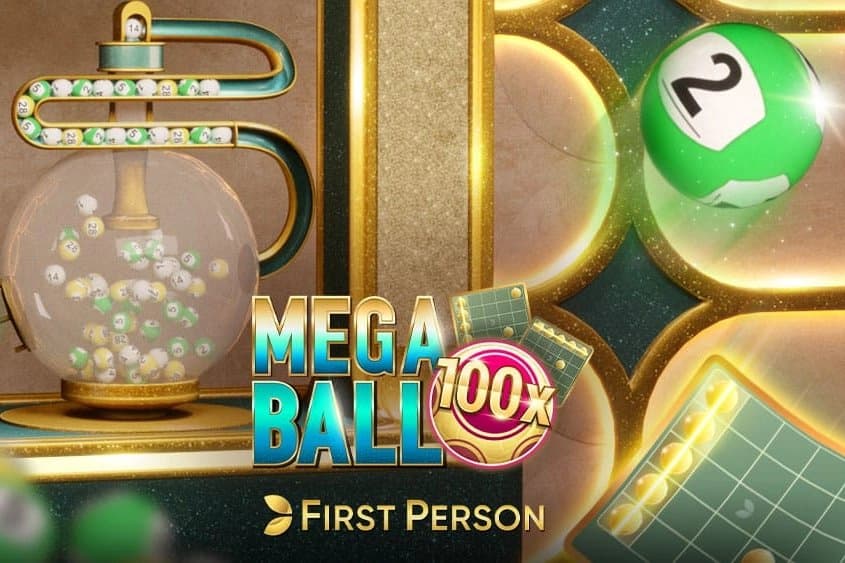 First Person Mega Ball slot game by Evolution