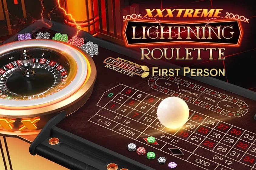 First Person XXXtreme Lightning Roulette slot game by Evolution