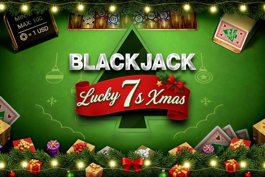 Blackjack Lucky 7s Xmas slot game by Evoplay