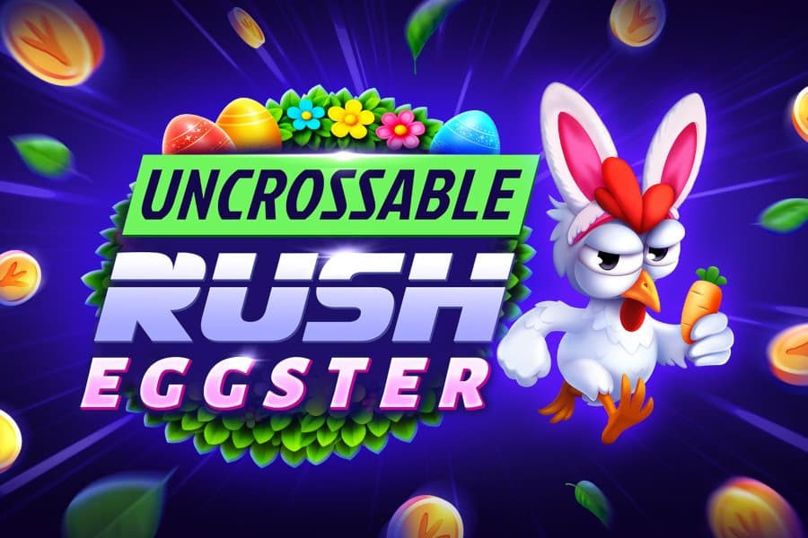 Uncrossable Rush Eggster slot game by Evoplay