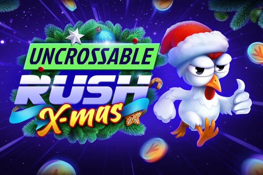Uncrossable Rush X-Mas slot game by Evoplay