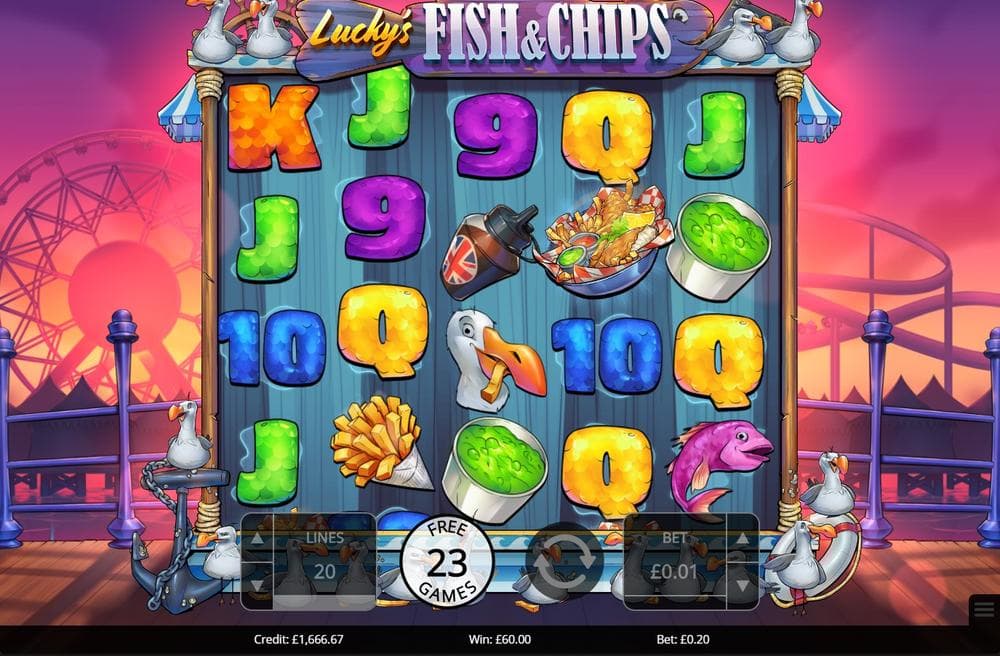 Lucky’s Fish & Chips slot game by Eyecon