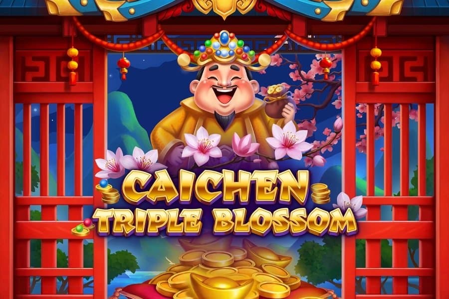 Caichen Triple Blossom slot game by Flamingocatz