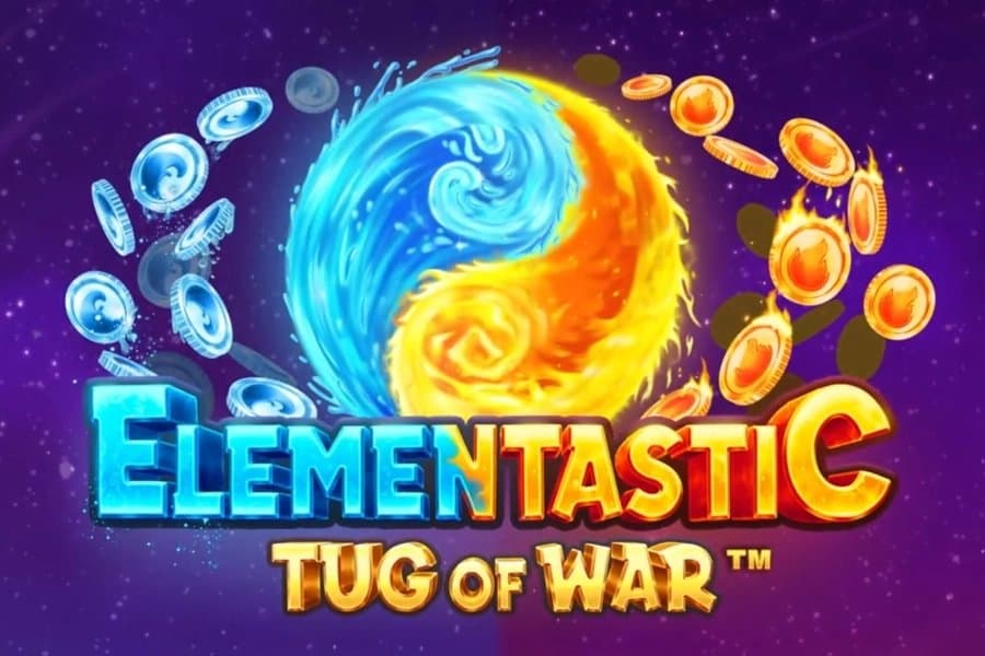 Elementastic Tug of War slot game by Foxium