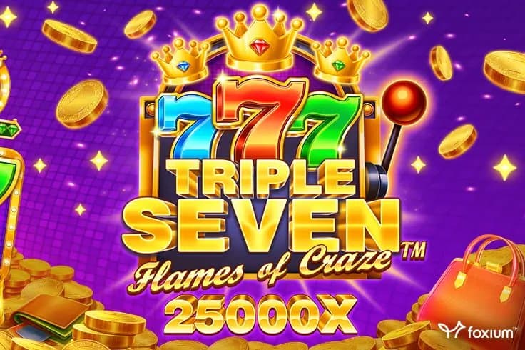 Triple Seven Flames of Craze slot game by Foxium