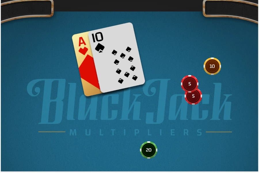 Blackjack Multipliers slot game by GameArt