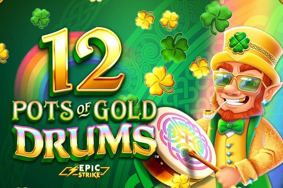 12 Pots of Gold Drums slot game by Gameburger Studios