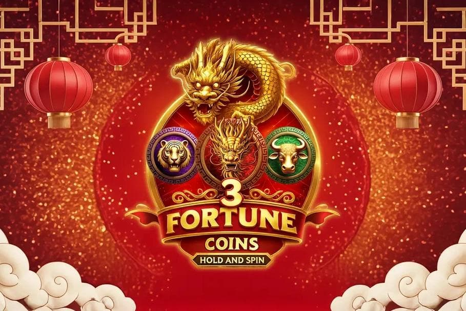 3 Fortune Coins slot game by GameTimeTec