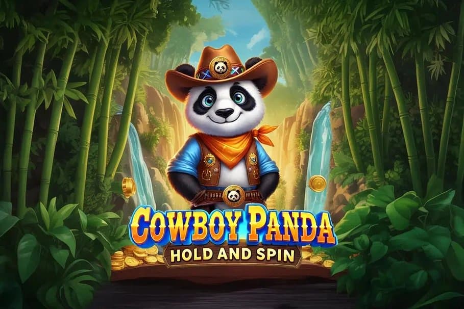 Cowboy Panda slot game by GameTimeTec
