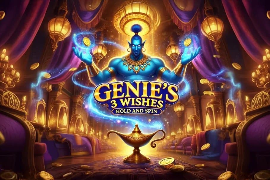 Genie's 3 Wishes slot game by GameTimeTec