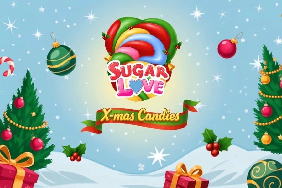 Sugar Love X-mas Candies slot game by GameTimeTec