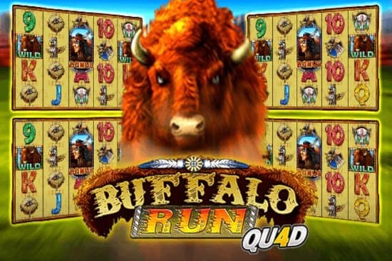 Buffalo Run Quad slot game by GMW