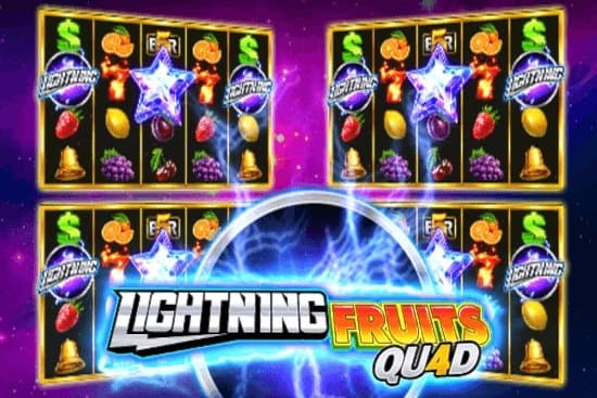 Lightning Fruits Quad slot game by GMW