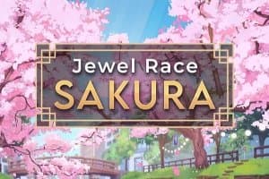 Jewel Race Sakura slot game by Golden Hero