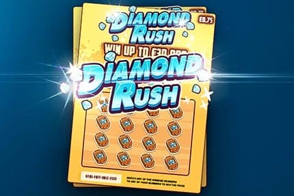 Diamond Rush slot game by Hacksaw Gaming