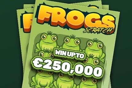 Frogs Scratch slot game by Hacksaw Gaming