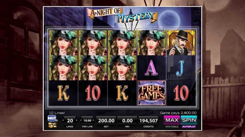 A Night of Mystery slot game by High 5 Games
