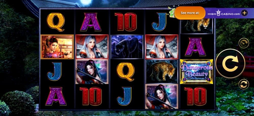 Dangerous Beauty slot game by High 5 Games