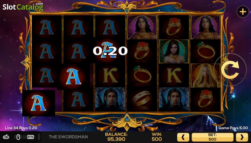 The Swordsman slot game by High 5 Games