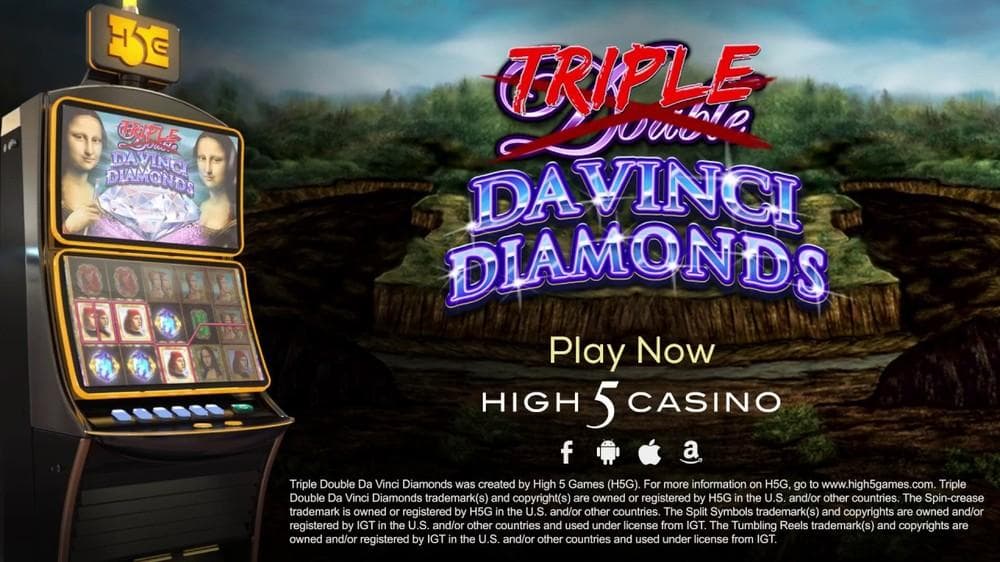 Triple Double Da Vinci Diamonds slot game by High 5 Games