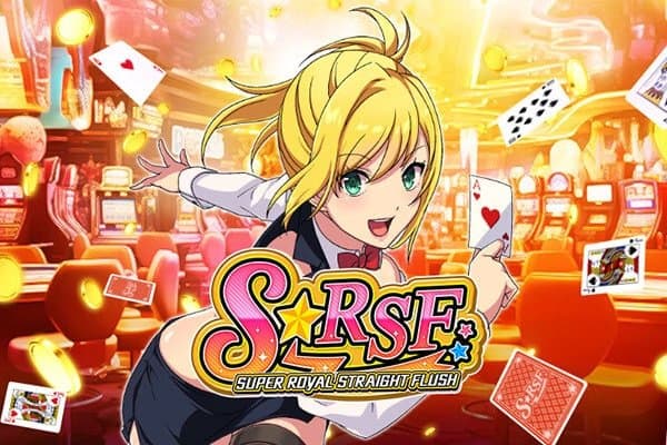 Super Royal Straight Flush slot game by Hissho Dragon
