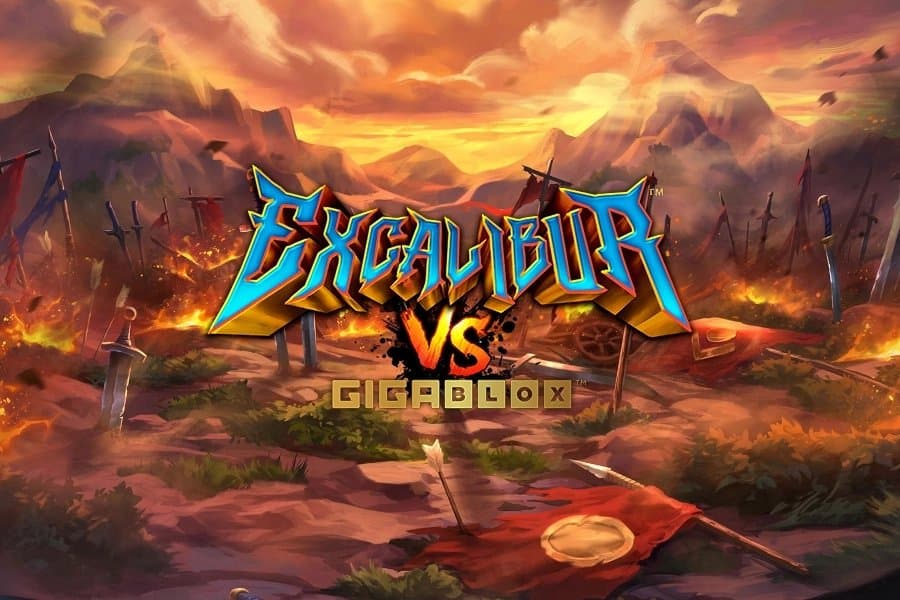 Excalibur VS Gigablox slot game by Hot Rise Games