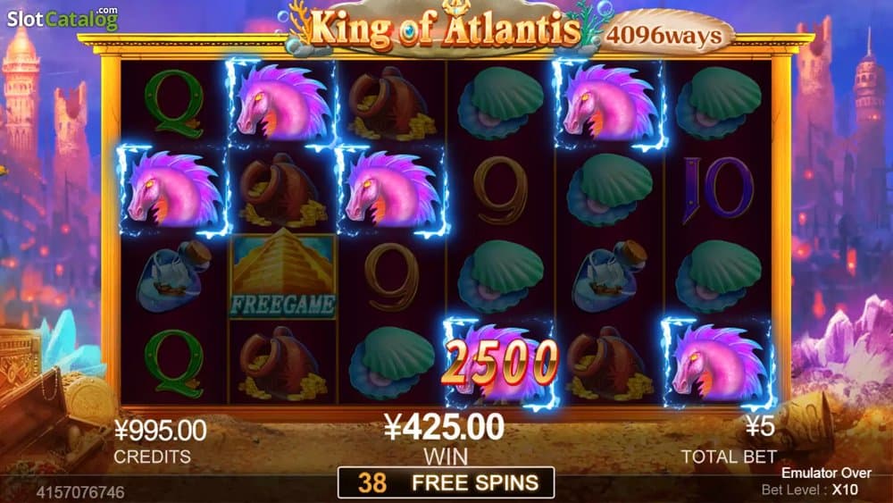 King of Atlantis slot game by IGT