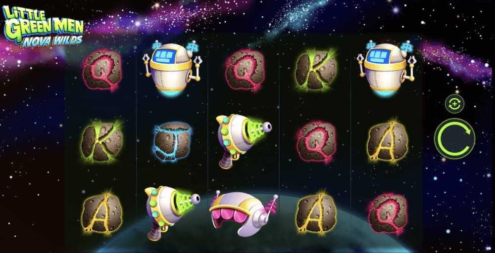 Little Green Men Nova Wilds slot game by IGT