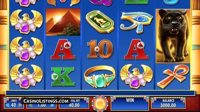 Treasures of the Pyramids slot game by IGT