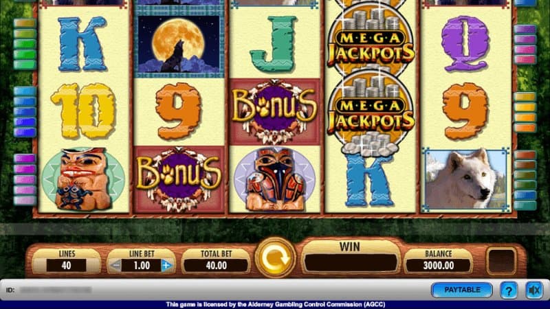 Wolf Run Megajackpots slot game by IGT