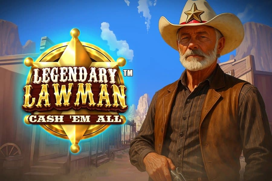 Legendary Lawman Cash 'Em All slot game by Just For The Win