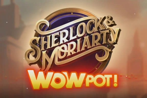 Sherlock & Moriarty WOWPOT! slot game by Just For The Win