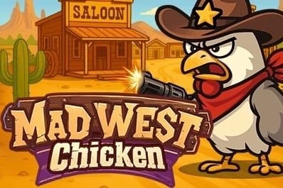 Mad West Chicken slot game by KA Gaming