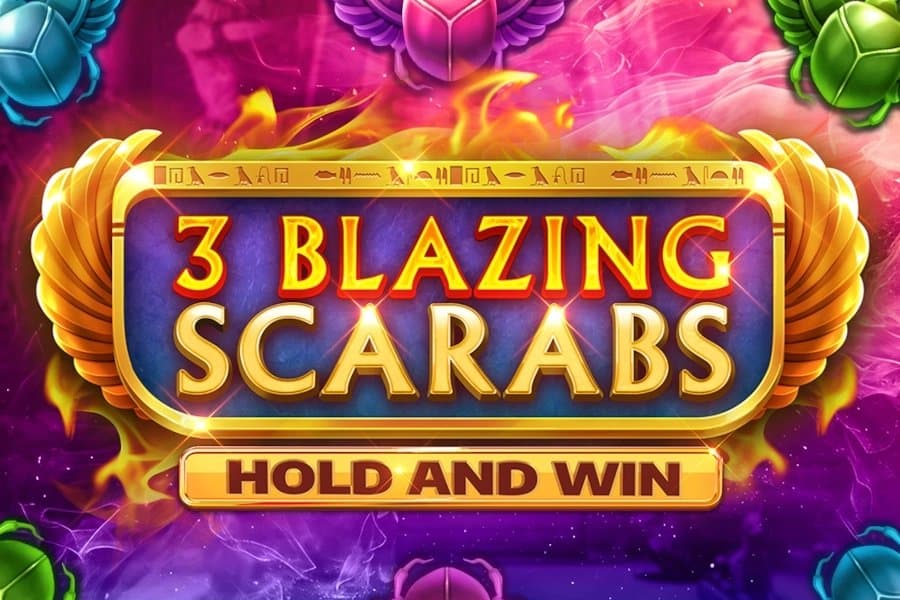 3 Blazing Scarabs Hold and Win slot game by Kalamba Games