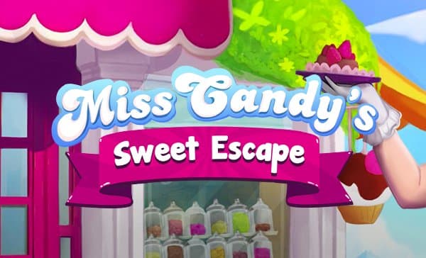 Miss Candy’s Sweet Escape slot game by Kitsune Studios