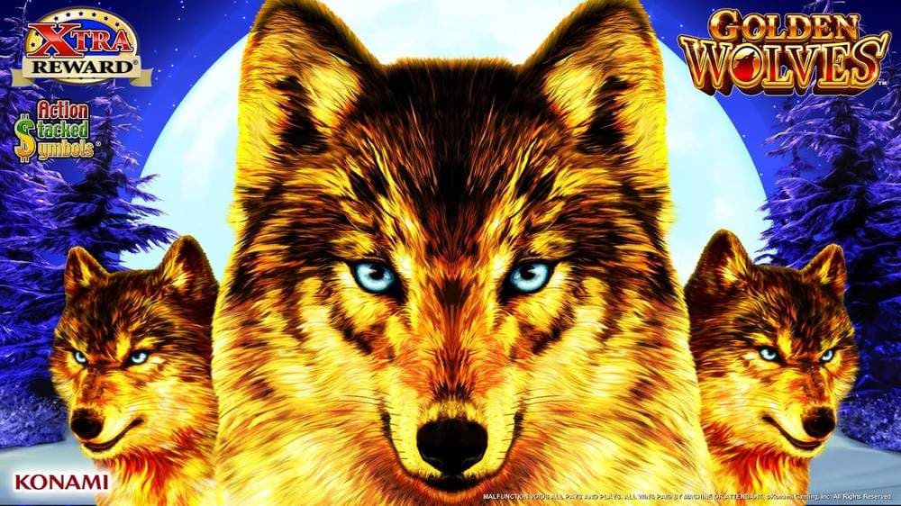 Golden Wolves slot game by Konami
