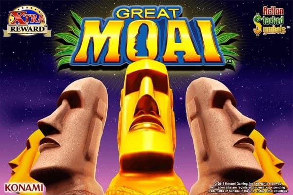 Great Moai slot game by Konami