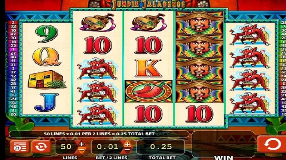 Jumpin' Jalapenos with Quick Strike slot game by Konami