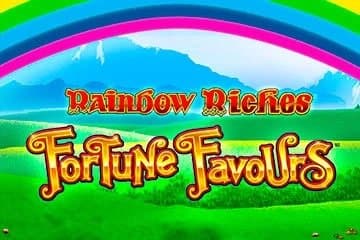 Rainbow Riches Fortune Favours slot game by Light & Wonder