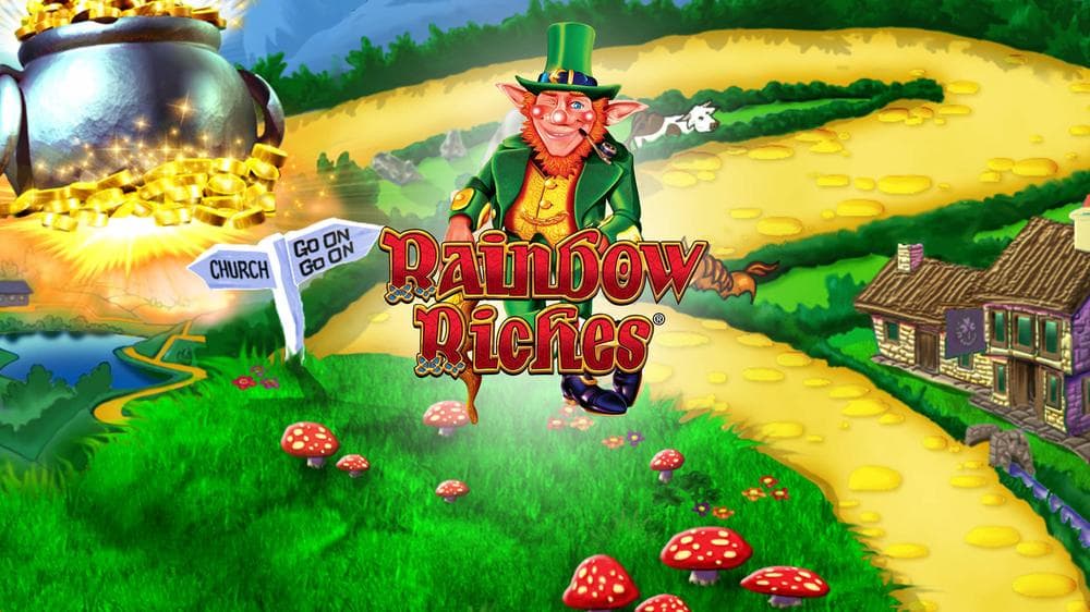 Rainbow Riches slot game by Light & Wonder