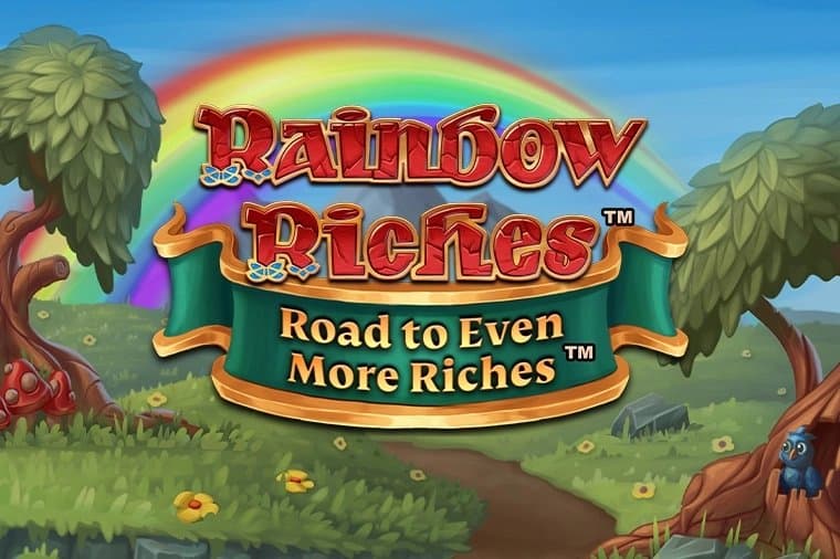Rainbow Riches Road to Even More Riches slot game by Light & Wonder